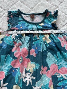 Tea Collection | "Coral Fern" Mighty Mini Dress | Size 10